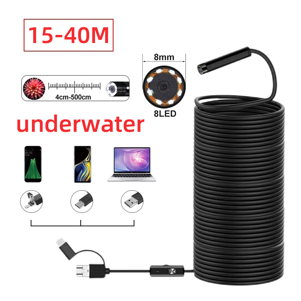 Fish Finder Cable - 40m Fish Finder Mini fotocamera endoscopio