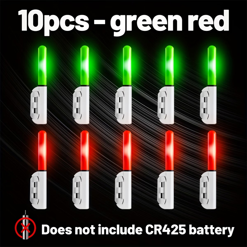 Fish Finder Battery - 10 Pezzi Luce per Punta Canna